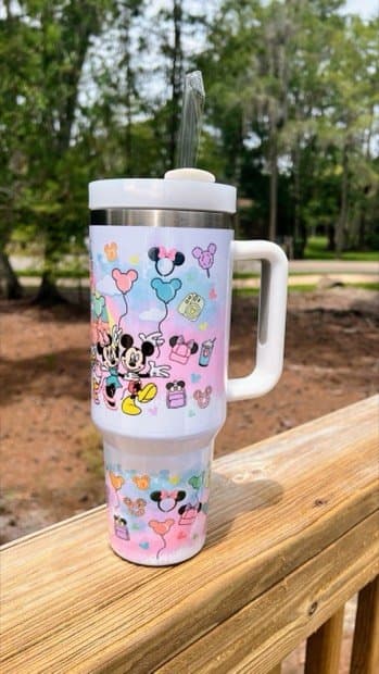 40oz Custom Tumbler | Theme Park Custom Tumbler | 40oz Sublimation Tumbler