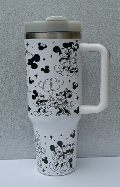 40oz Cartoon Tumbler, Magic Theme Park Characters