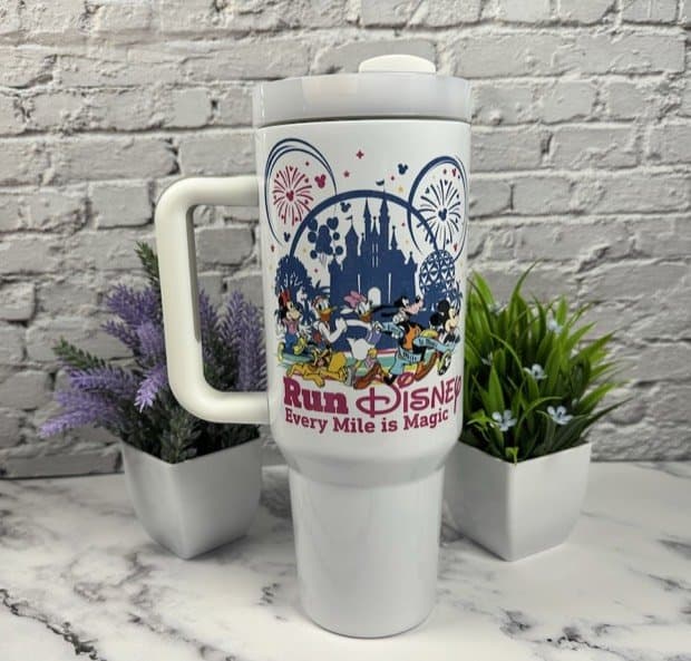 Magic Theme Park 40oz Tumbler, Cartoon Marathon Gift