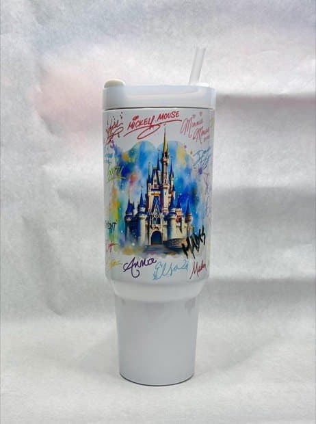 Magic Park Autograph Tumbler: 40oz Cartoon Mouse Theme