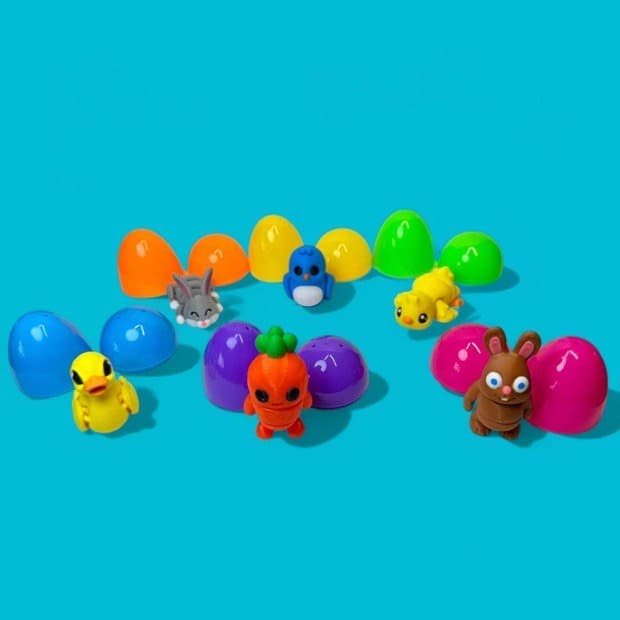 3D-Printed Articulating Fidget Animals in Easter Eggs – Basket Fillers